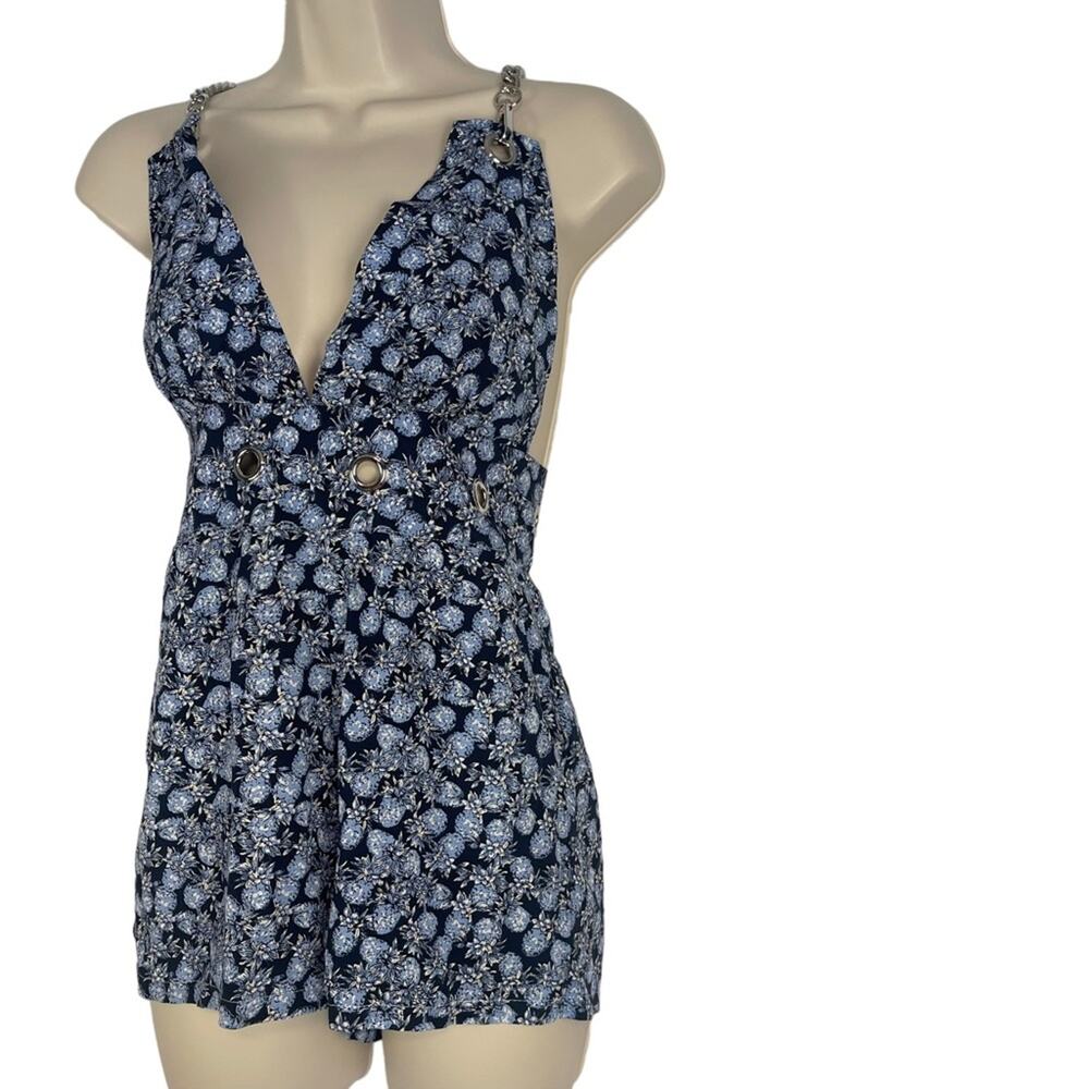 Carmar Blue Pineapple Romper Adjustable Chain Str… - image 8